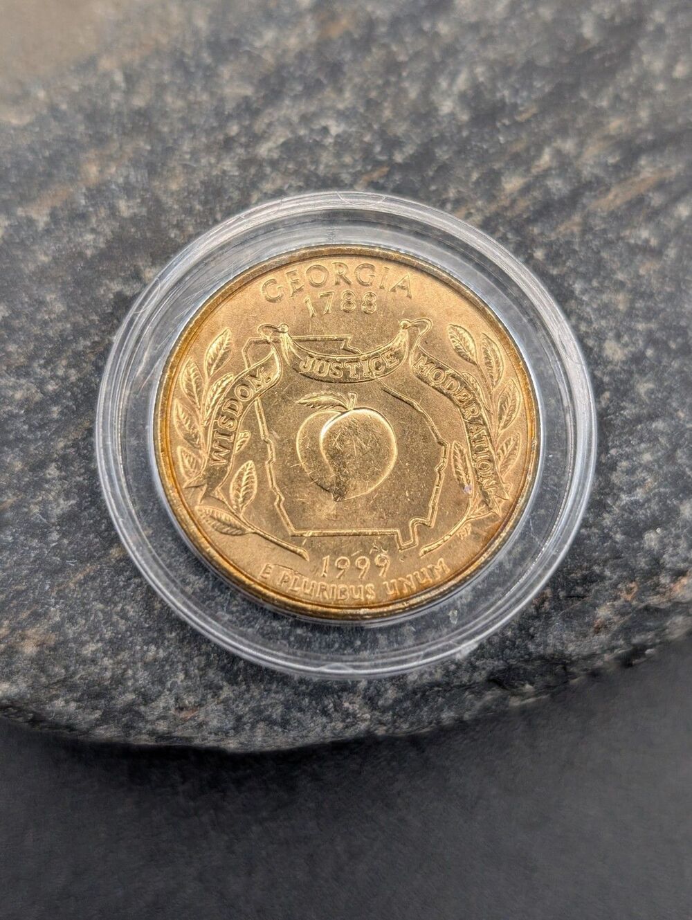 1999 Georgia State Quarter – Gold Plated – 50 State Series